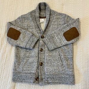 Toddler Boy Gray Shawl Collar Sweatshirt Cardigan H&M Size 1.5-2Y